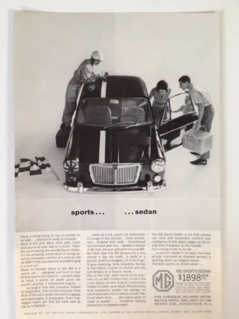 1963 MG Print Ad