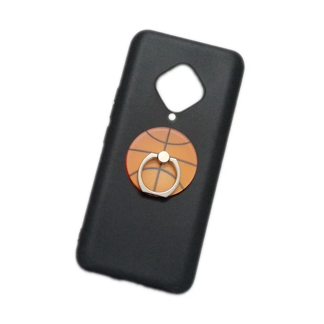For Vivo X50e X60 X70 X80 V20 V21 V23 3D Basketball Finger Holder Soft TPU Cover