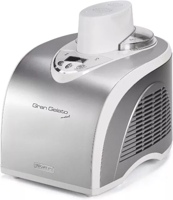 Ariete Gran Gelato 693 Eismaschine mit Kompressor 135 Watt LCD Display