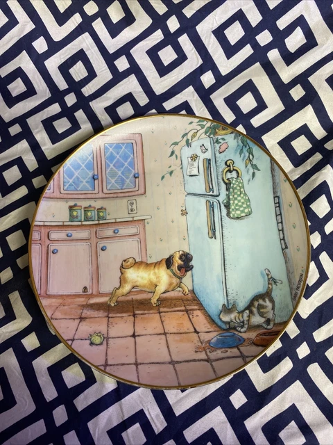 Danbury Mint Got Food Pug Plate