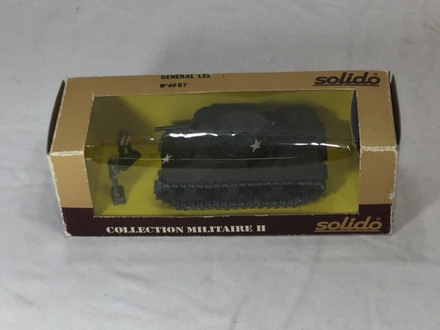 Enchères Lot 303 - SOLIDO Militaires, char Général Lee n°253 En boîte d