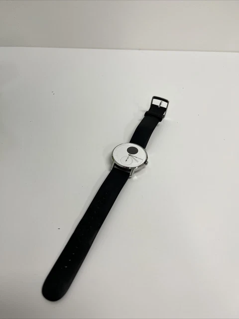 WITHINGS SCANWATCH 38 mm acciaio inox come nuovo vetro zaffiro argento/bianco orologio fitness