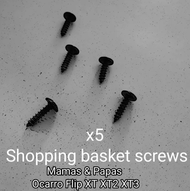 x2 Mamas & Papas OCARRO XT XT2 XT3 Kinderwagen Warenkorbschrauben + Unterlegscheiben HINTEN