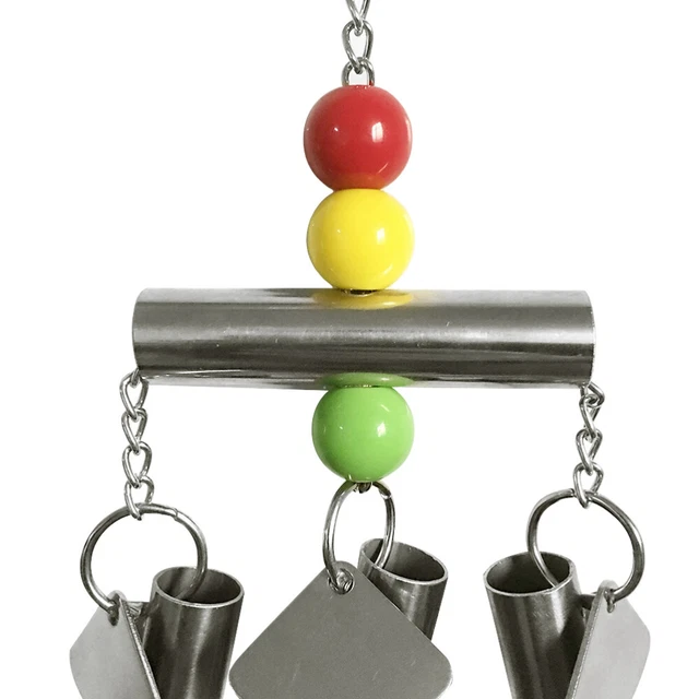 1Pc Papagei Käfig Spielzeug Spielzeug Edelstahl Spielzeug 2