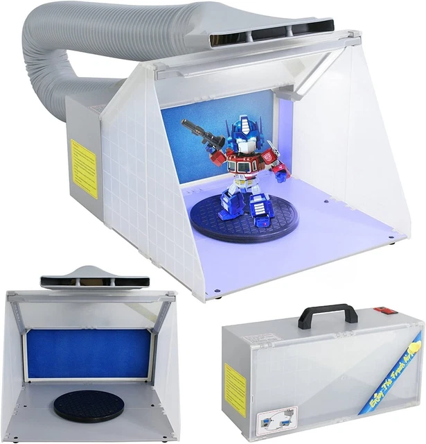 Kit de manguera de cabina de pulverización de cabina de pulverización pintura artesanal portátil con luces