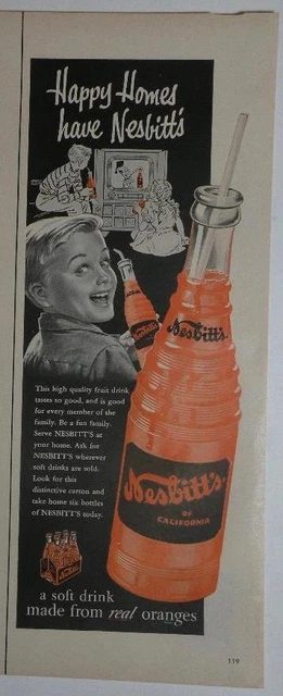 Magazine Ad* - 1954 - Nesbitt's Orange