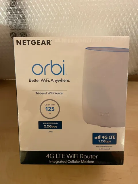NETGEAR  LBR20-100EUS Orbi Router 4G LTE Router Tri-band con SIM (non inclusa)