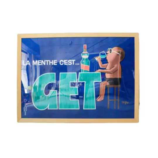 Raymond Savignac "La menthe c'est GET" Advertising Poster 1965 Lithography