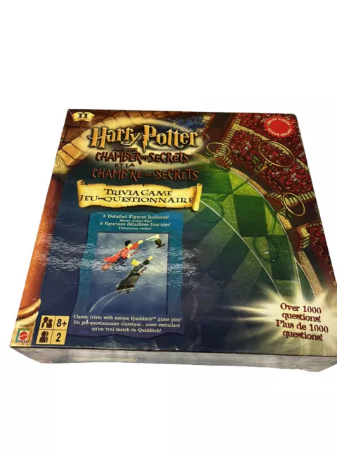 Mattel Harry Potter and the Chamber of Secrets Trivia Game - New Open Box - x