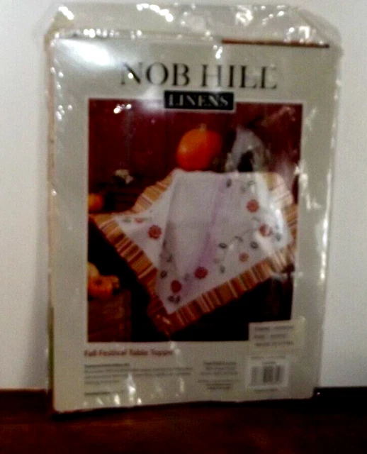 Kit de bordado estampado de tapa de mesa Nob Hill liens festival de otoño 33X33