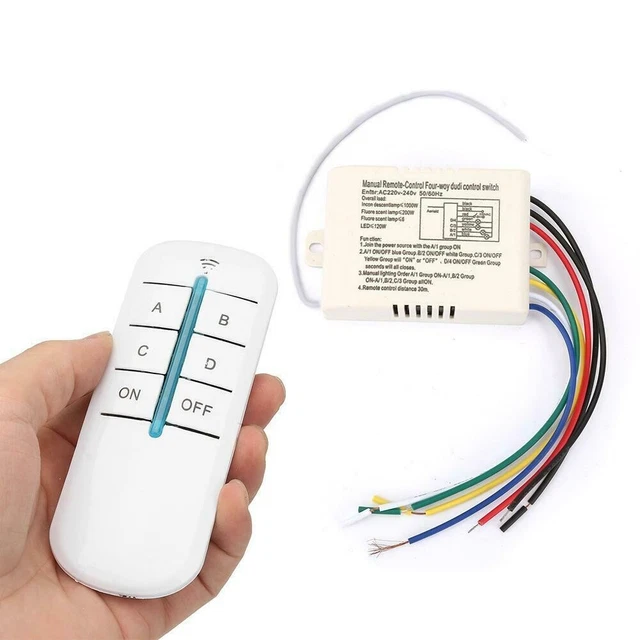 Chaud Solde Utile Tout Neuf 1pc Télécommande Sur / Récepteur Interrupteur