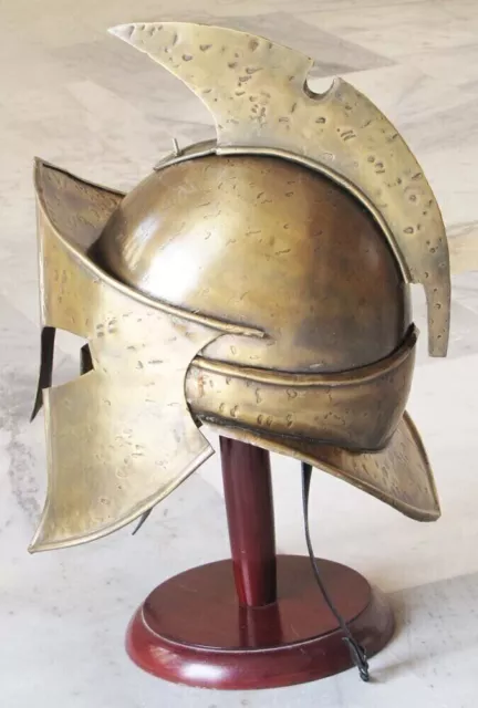 Mittelalterlicher spartanischer Helm König Leonidas 300 Film Stahl Replik...
