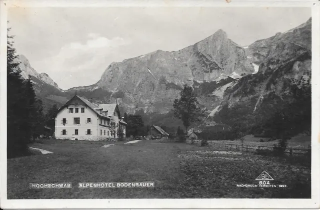 AK - Hochschwab - Alpenhotel Bodenbauer 1927 (8)