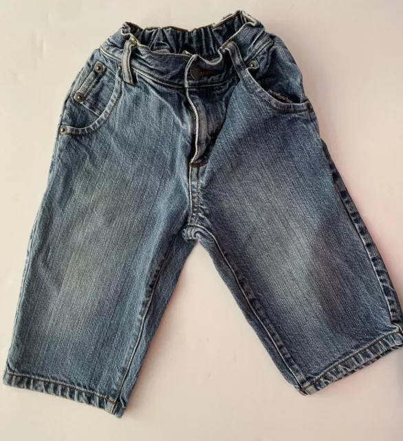 Baby Gap Boy Straight Leg Jeans Size 12-18 Months Blue Denim Toddler