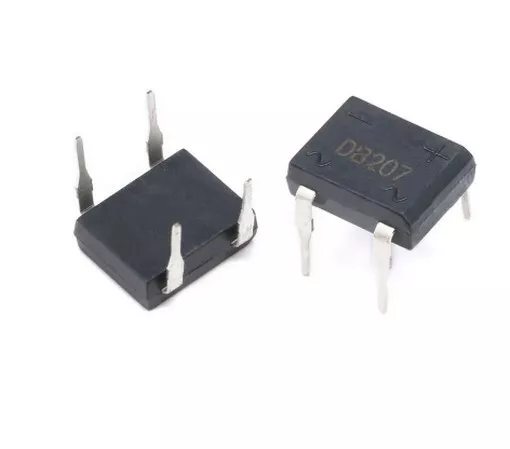 10 PEZZI Ponte raddrizzatore diodi DB207 1000V 2A DIP4
