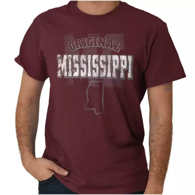 Mississippi Original Hometown Vacation MS Womens or Mens Crewneck T Shirt Tee