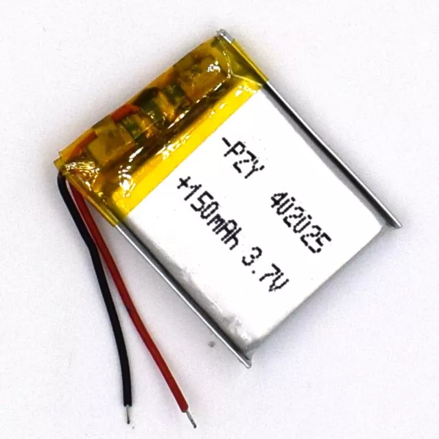 3.7 V 150mAh 402025 Li-Polymer Rechargeable Battery Liion LiPo Cell for GPS MP3