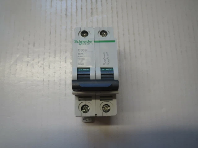 Schneider Electric C60H C25 Circuit Breaker 25A 2P 24989