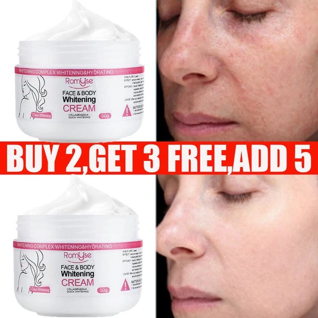 3 Days Dark Skin Permanent Bleaching Face Cream Whitening Lightening Brightening