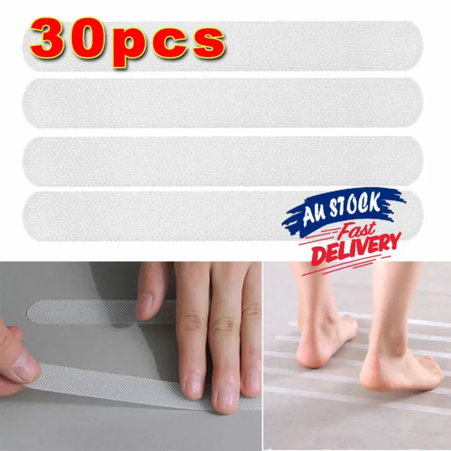 30x Anti Slip Stickers Bath Safety Tape Non Slip Grip Pad Shower Strips Floor