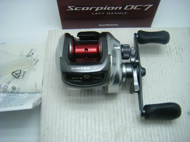 SHIMANO - Scorpion DC7 LEFT HAND used 品 Scorpion DC7 Left Handle Fishing Reel - Slightly Used, Box