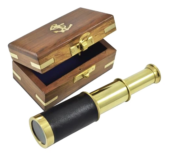 Longue-vue Rétro Admiral 30x30mm – Avec étui En Cuir – Vintage