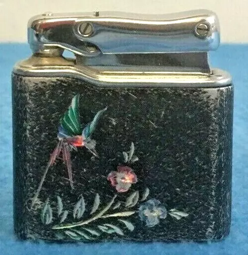 Vintage Colibri Monopol Hummingbird Lighter Floral Bird Design Stunning Pretty