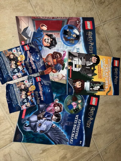LEGO Harry Potter Minifigures With Lego Books 5 Total Figures All New