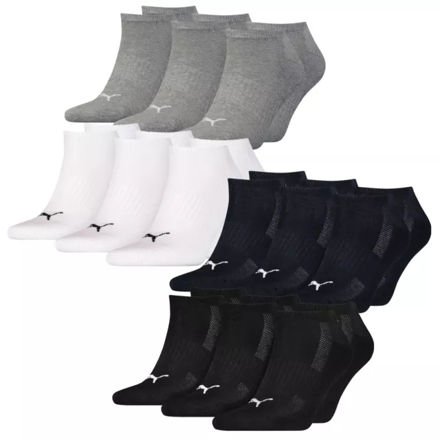 PUMA Unisexe Hommes Femmes Baskets Chaussettes Amorti 6er Multipack Coton