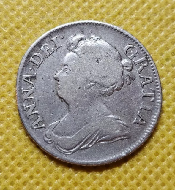 1709 Shilling - Anne British Silver Coin