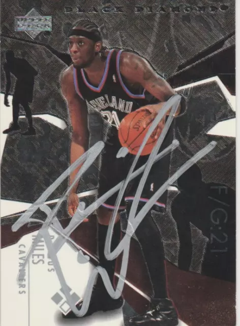 Darius Miles authentic signed autographed trading card COA