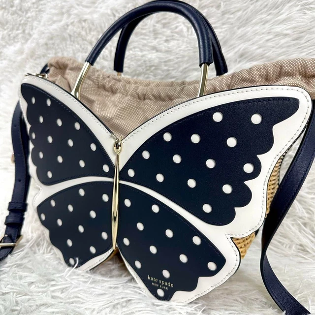 kate spade New York Crossbody butterfly Bag Baskets H8.7×W11×D3.5in	H22×W28×D9cm
