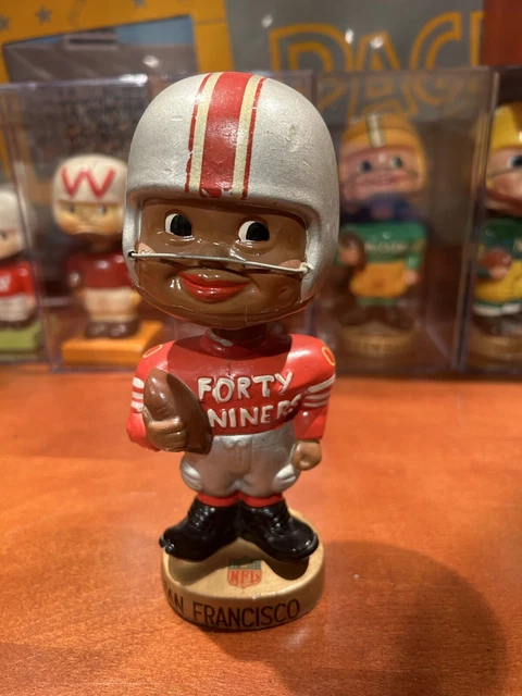 San Francisco 49ers Black Face Nodder Bobblehead Bobbing head 49rs bobble head