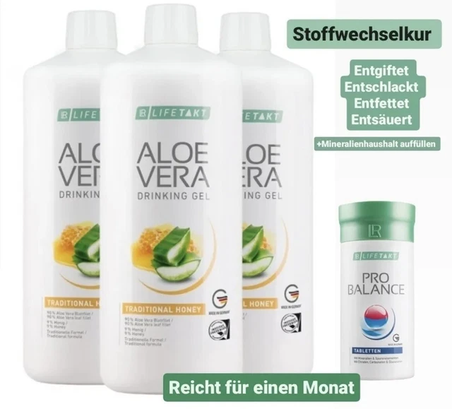 LR Aloe Vera Honey Drinking Gel Pro Balance - breve metabolismo - un mese per SET