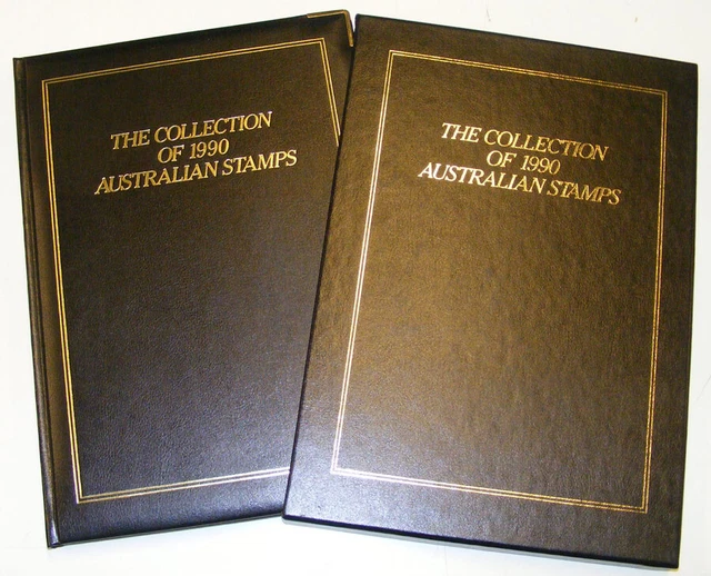 Australia Post 1990 Leather Year Album collection PO Cost $84.95 Retail $110 MUH