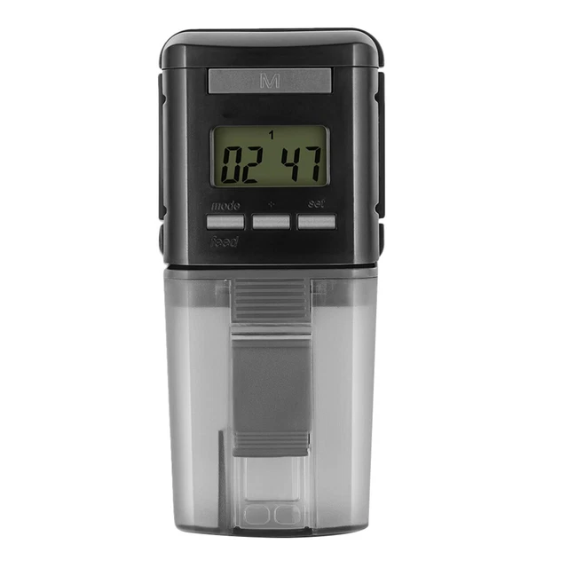 Mangiatoia Automatica Per Acquario 200 Ml - Con Timer 12/24h, Alimentazione A Batterie AA, Per Pesci E Tartarughe