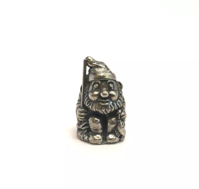 Fishing Gnome Thimble Pewter Collectible Thimble Gnome Gift Thimble Collector