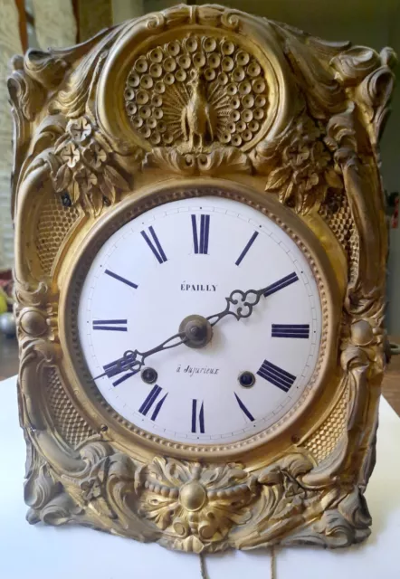 Ancien mécanisme de Comtoise pendule Horloge EPAILLY à JUJURIEUX