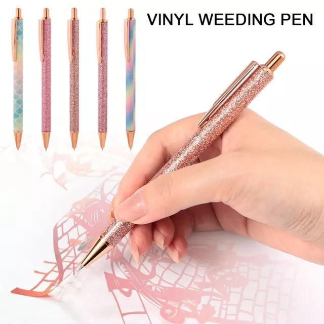 GLITTER FINE POINT Vinyl Weeding Pen Weeding Pin Pen Craft Weeding Tool  $10.78 - PicClick AU