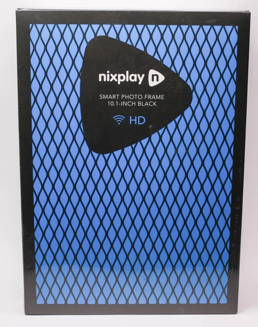 Nixplay Smart 10.1 Zoll (25,65cm) Digitaler Bilderrahmen HD IPS Display schwarz