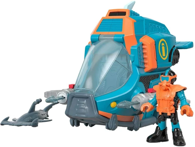 FISHER PRICE IMAGINEXT sottomarino squalo di acque profonde EUR 14,57 - IT