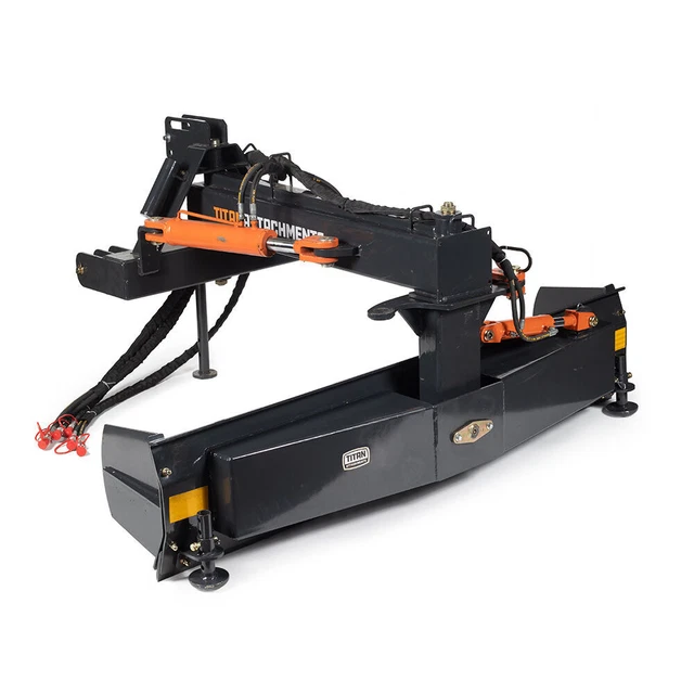 Titan Attachments 3 Point Hydraulic 6-Way 96" Rear Blade, Fits Cat 1 & 2 Tractor