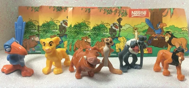 Disney Personaggi Da Collezione Ovetti Nestle' E Motta 1998 Re Leone Lion King