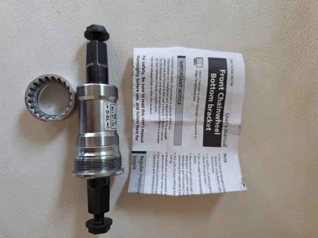 Shimano eje pedalier -cartucho- rosca inglesa BSA- modelo  BB-UN55 68x125mm NOS