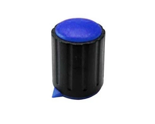 Manopola Per Potenziometro Gialla Diametro 36mm - Asse 6mm Con Indice 0-10