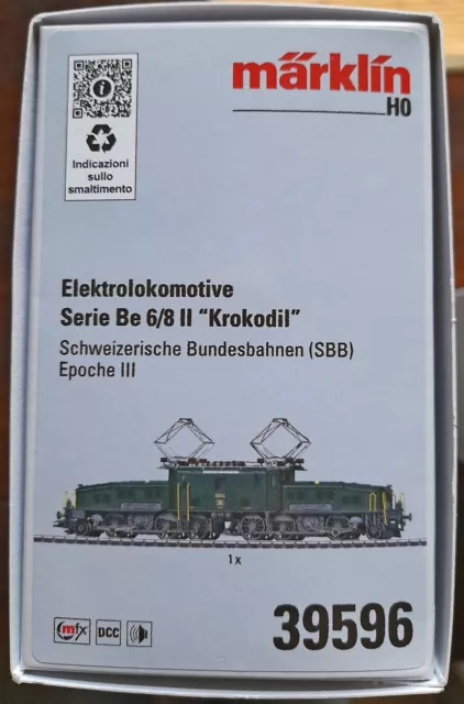 Märklin 39596 E-Lok Serie Be 6/8 II "Krokodil Ep. III Digital Sound mfx, Neuware