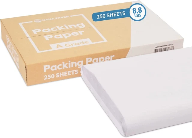 30.5" X 17" Large Size (250 Sheets, 9.5Lb) Packing Paper Sheets for Moving, a Gr