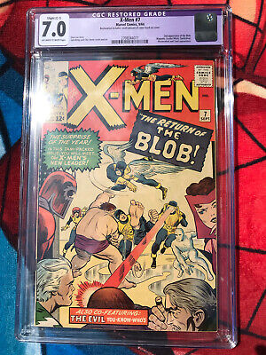 X-Men 7 - Cgc F/Vf 7.0 - 2Nd Appearance Of The Blob - Magneto - Restored (1965)