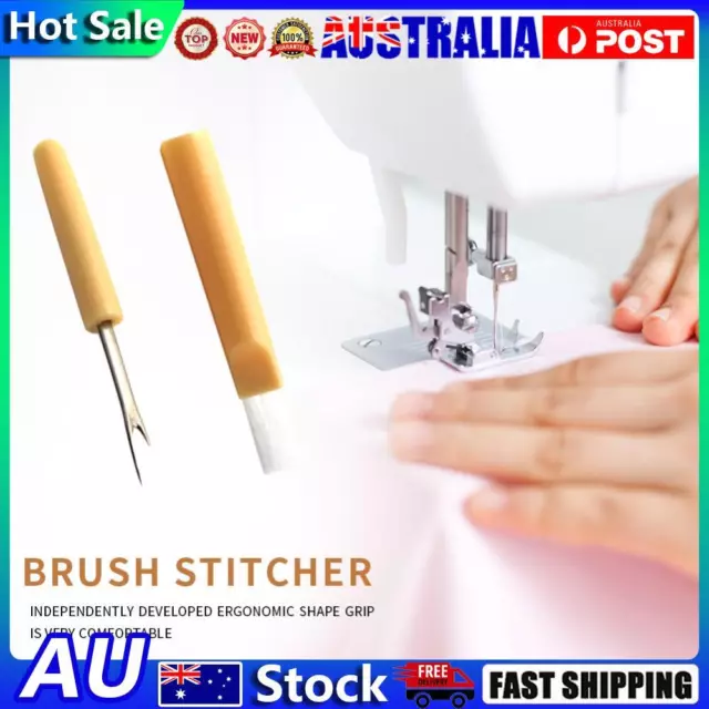 Stitch Needle Remover Thread Cutter Unpicker DIY Craft Seam Ripper with Brush