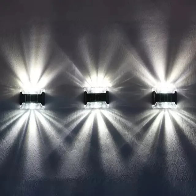 Doppia Luce Da Parete Con Pannello Solare A LED Impermeabile Esterno